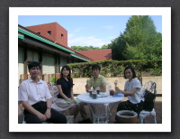 terrace cafe of Tokyo Met  Art Museum